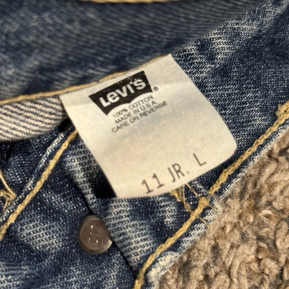 Vintage 90's Levi's Dry Goods denim jeans sz 11 Jr Red Tab Two Horse Brand